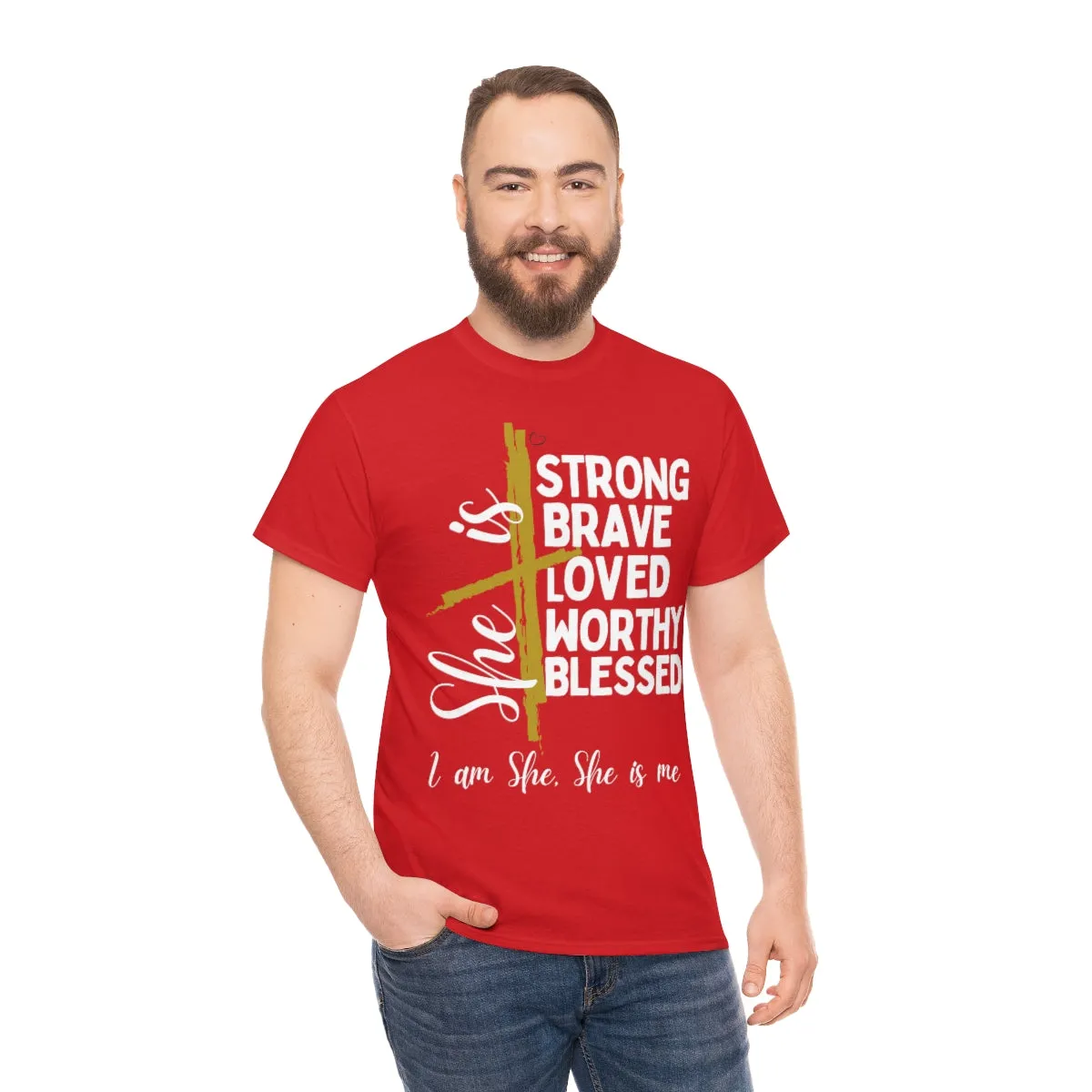 I am She, She is Me Heavy Cotton Tee