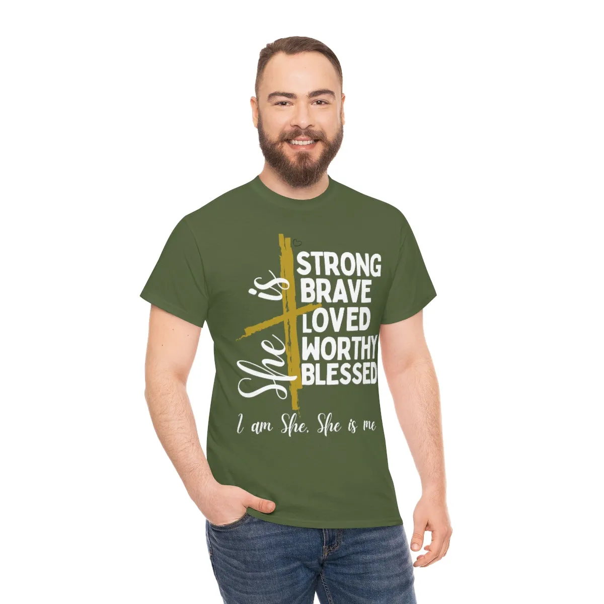 I am She, She is Me Heavy Cotton Tee