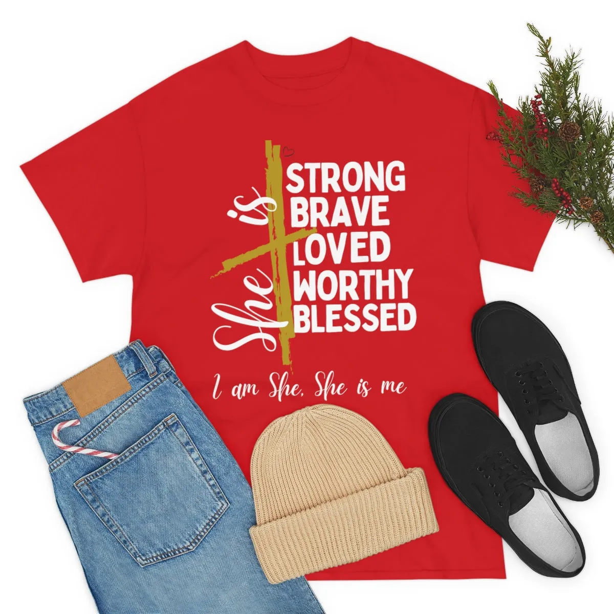 I am She, She is Me Heavy Cotton Tee