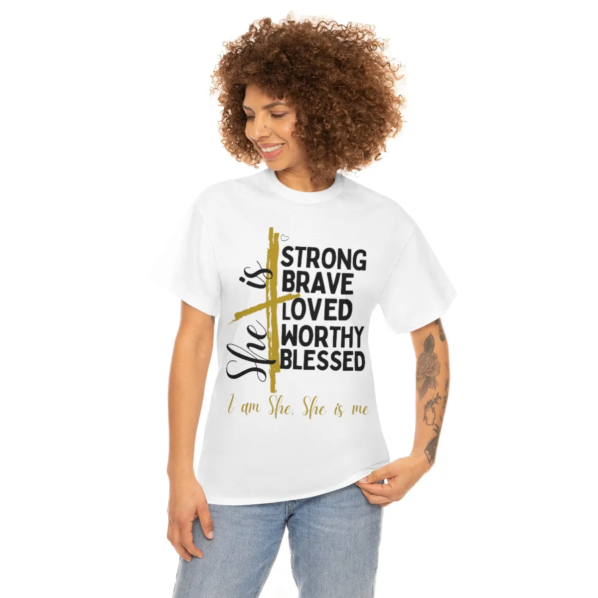 I am She, She is Me Heavy Cotton Tee