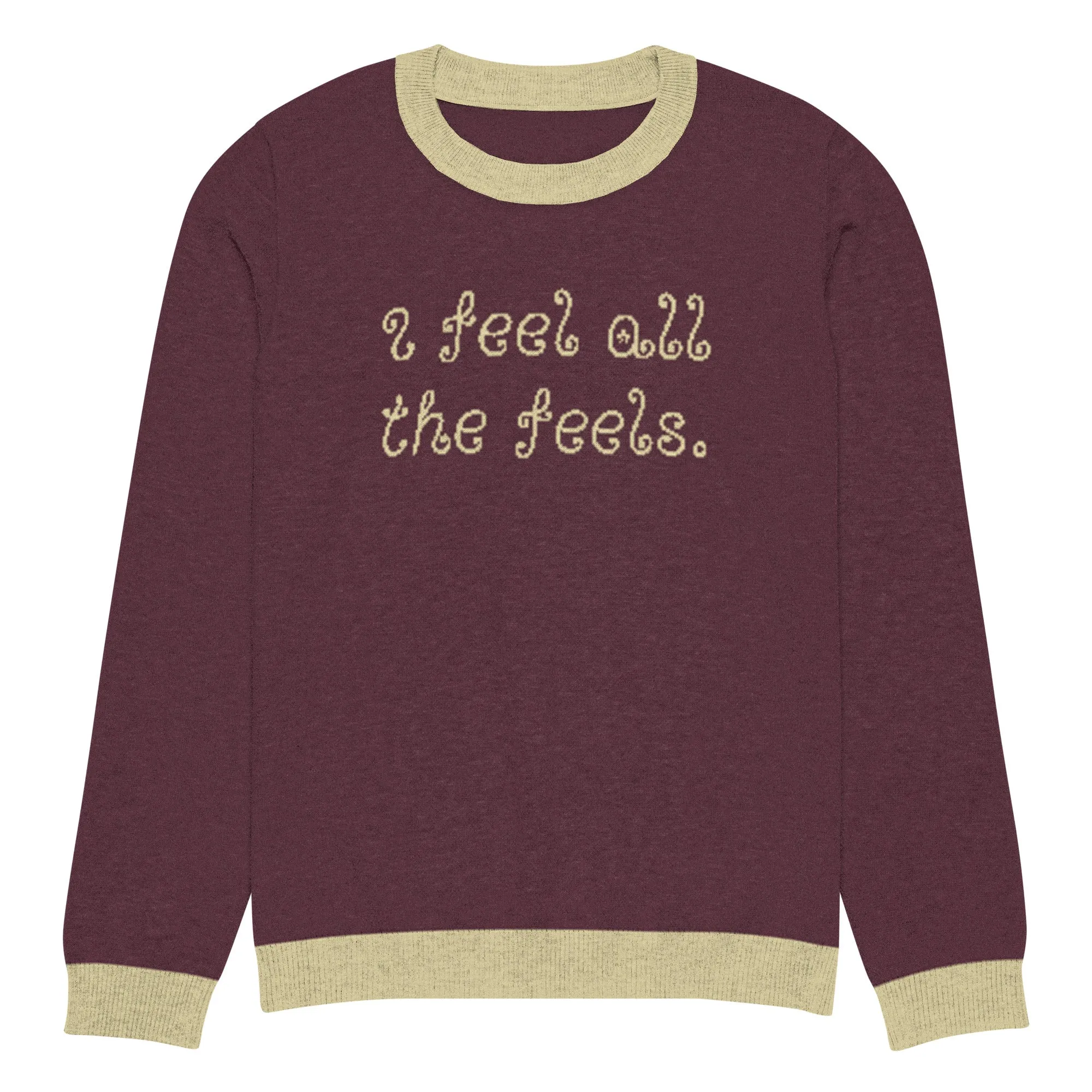 I Feel All The Feels Knitted Sweater