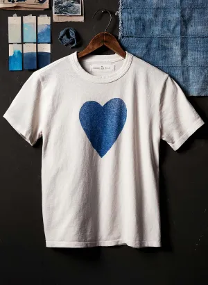 Imogene   Willie - The "Heart" tee in blue