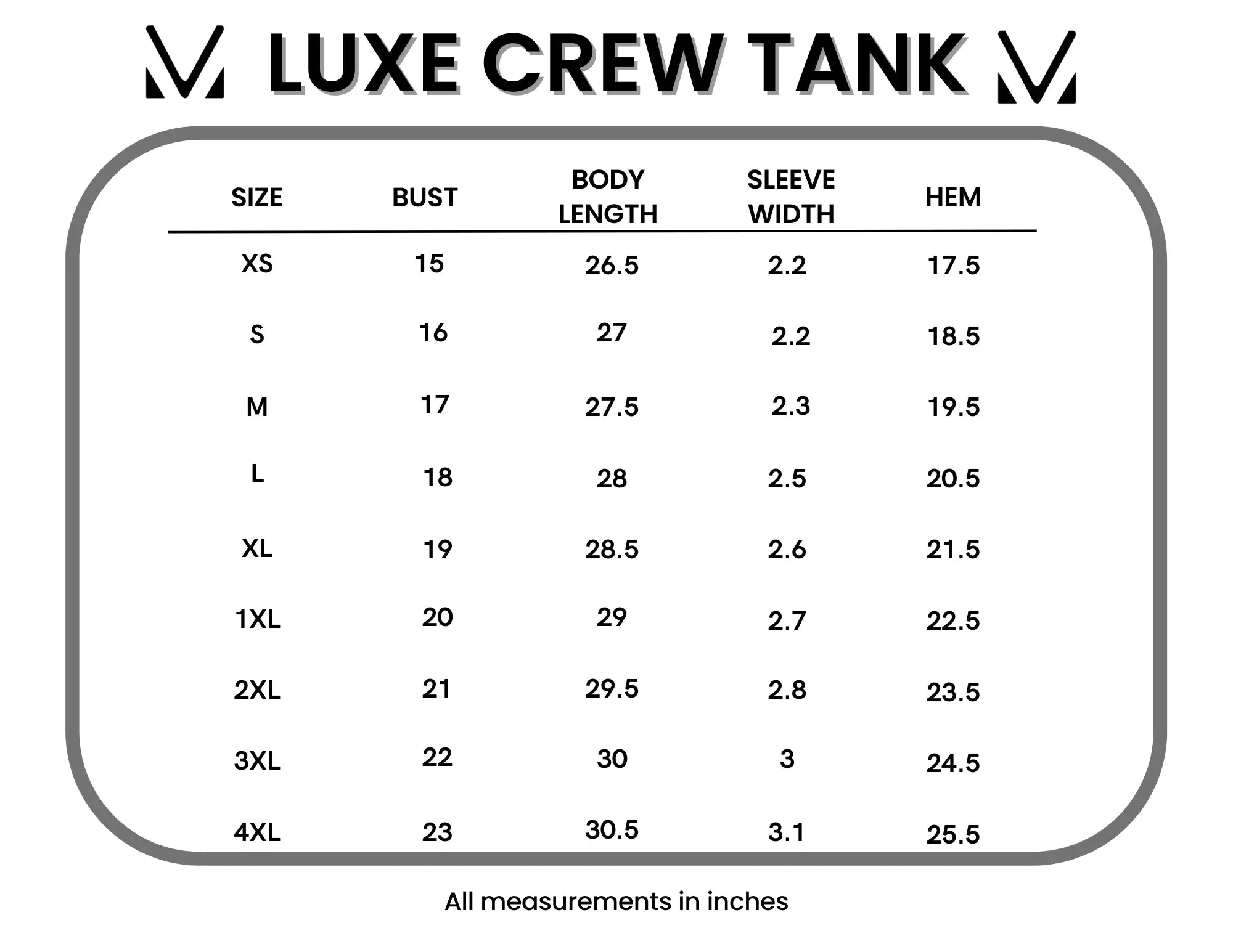 IN STOCK Luxe Crew Tank - Denim