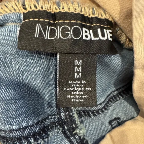 Indigo blue Women's Flared Maternity Blue Jeans size medium