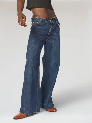 IZZY GIANT FLARE JEANS IN CLASSIC INDIGO - Unisex