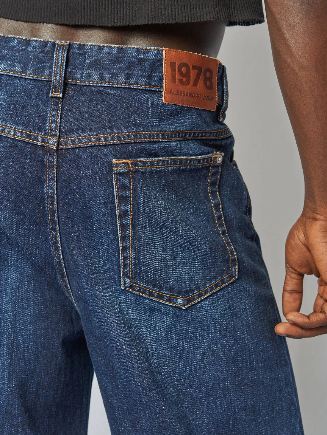 IZZY GIANT FLARE JEANS IN CLASSIC INDIGO - Unisex