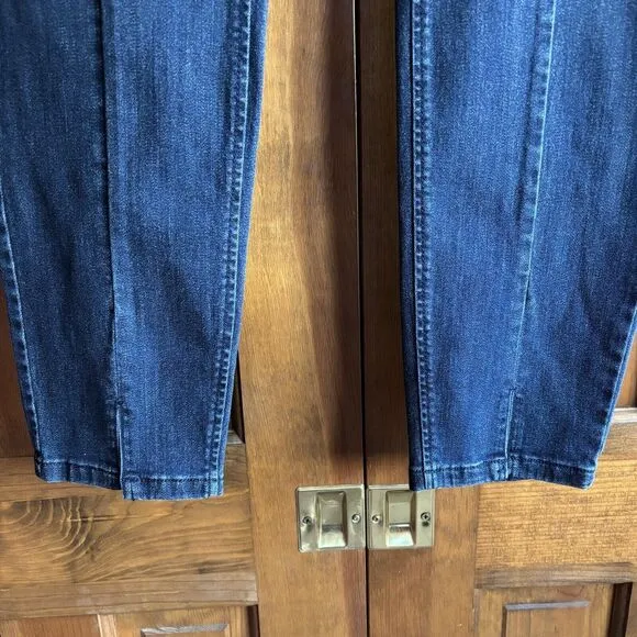 J. Jill Denim Brooklyn Authentic Fit Front Slit Ankle Jeans Size 14 NEW