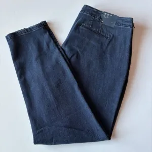 J. Jill Denim Brooklyn Authentic Fit Front Slit Ankle Jeans Size 14 NEW
