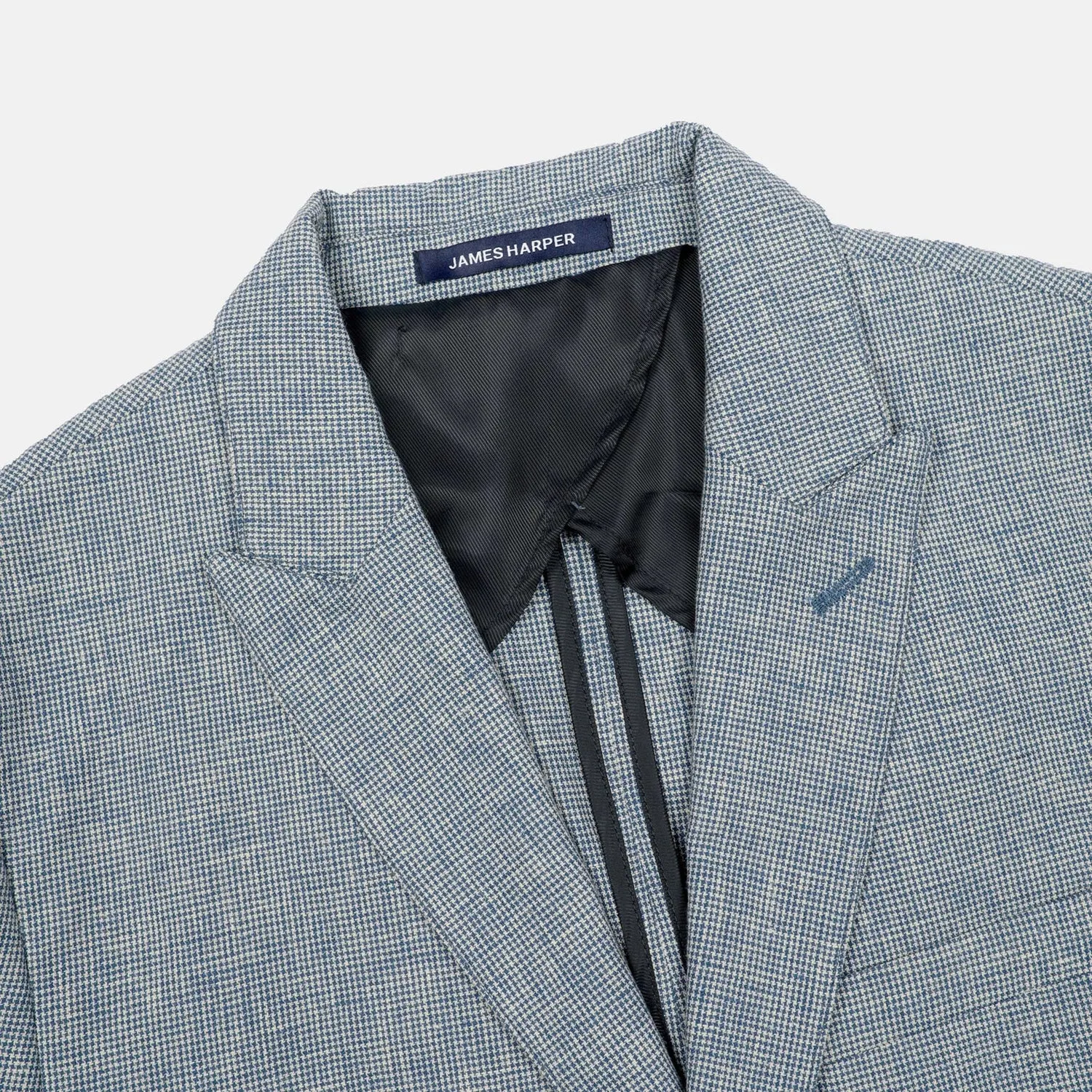 JAMES HARPER LINEN COTTON BLEND HOUNDSTOOTH BLAZER JHJ116