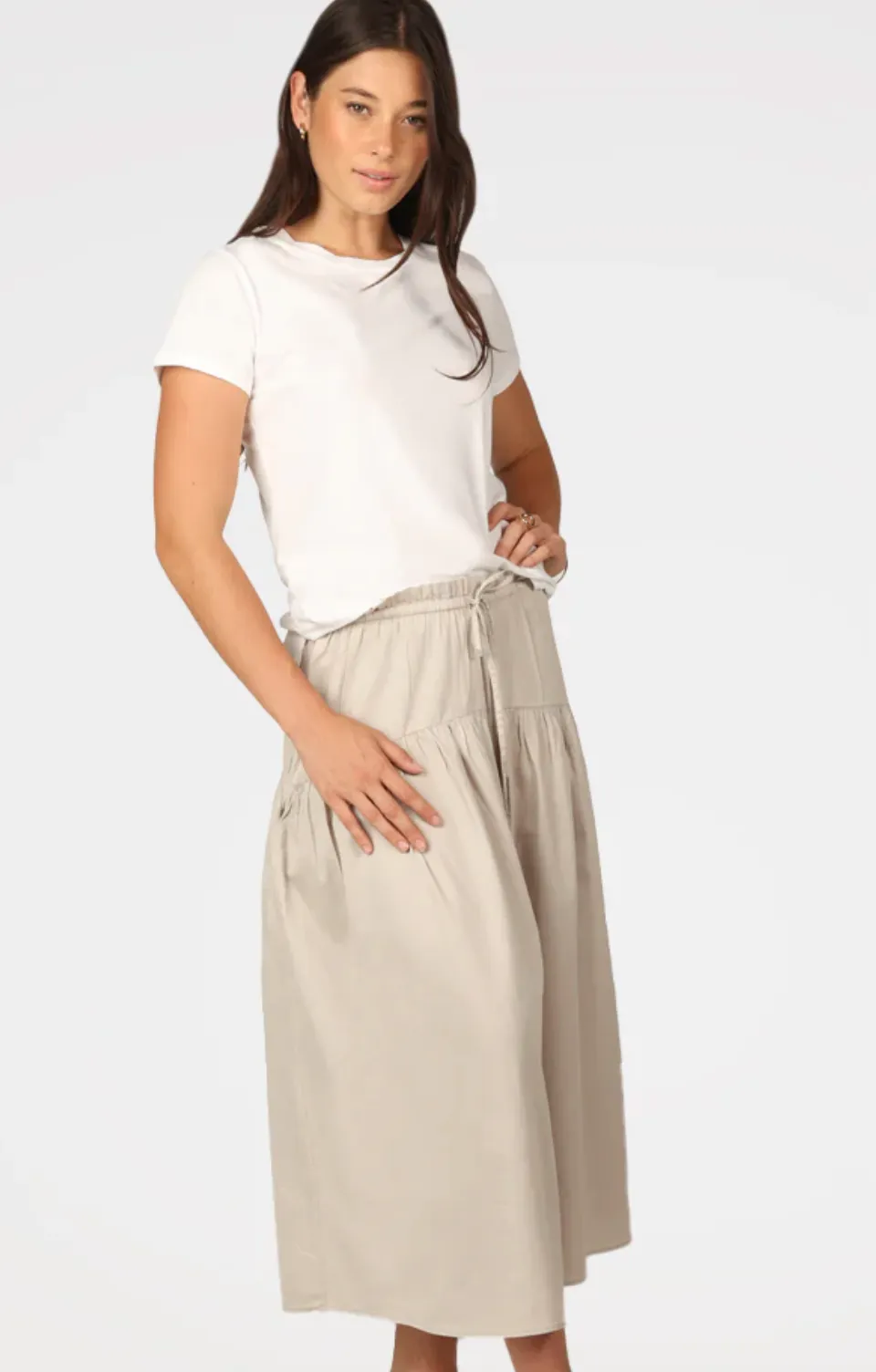 James Tie Waist Skirt
