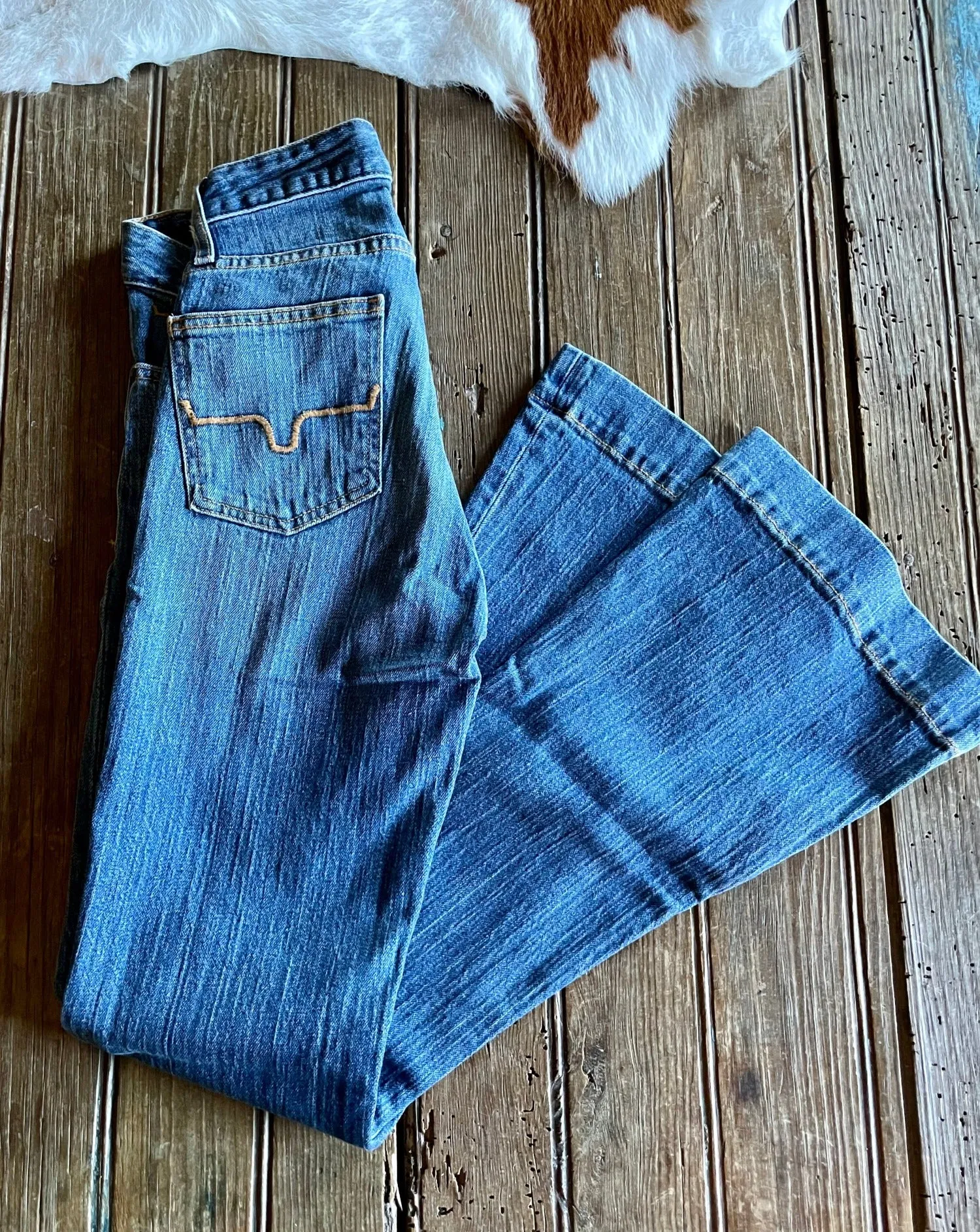 Jennifer Mid Wash Flare Jeans
