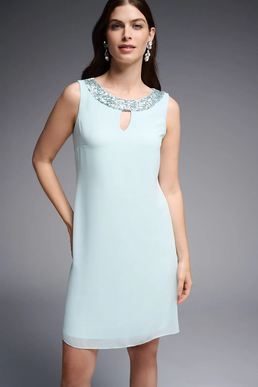 Joseph Ribkoff Dress And Cover-Up Set With Sequins Jr231705