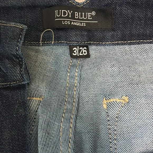 Judy Blue Tummy Control High Waisted Women's Dark Blue Flare Jeans-