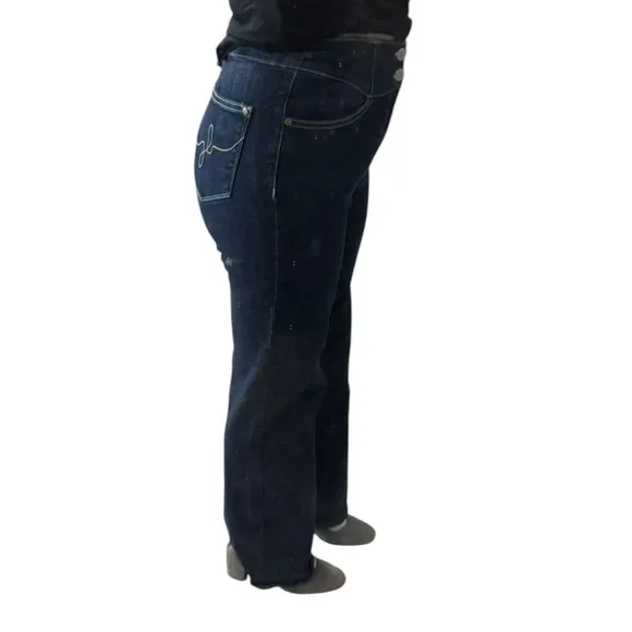 Judy Blue Tummy Control High Waisted Women's Dark Blue Flare Jeans-