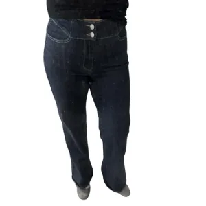 Judy Blue Tummy Control High Waisted Women's Dark Blue Flare Jeans-