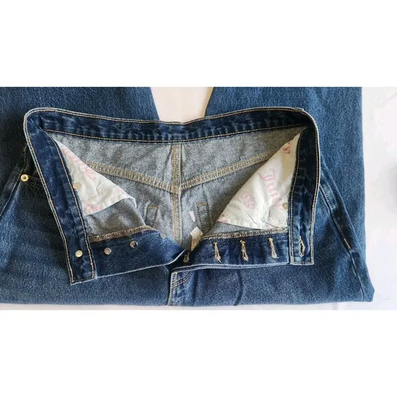 Juicy Couture Bootcut Pull-on Embroidere Jeans Womens 32x29 Indie Sleaze Y2K 90s