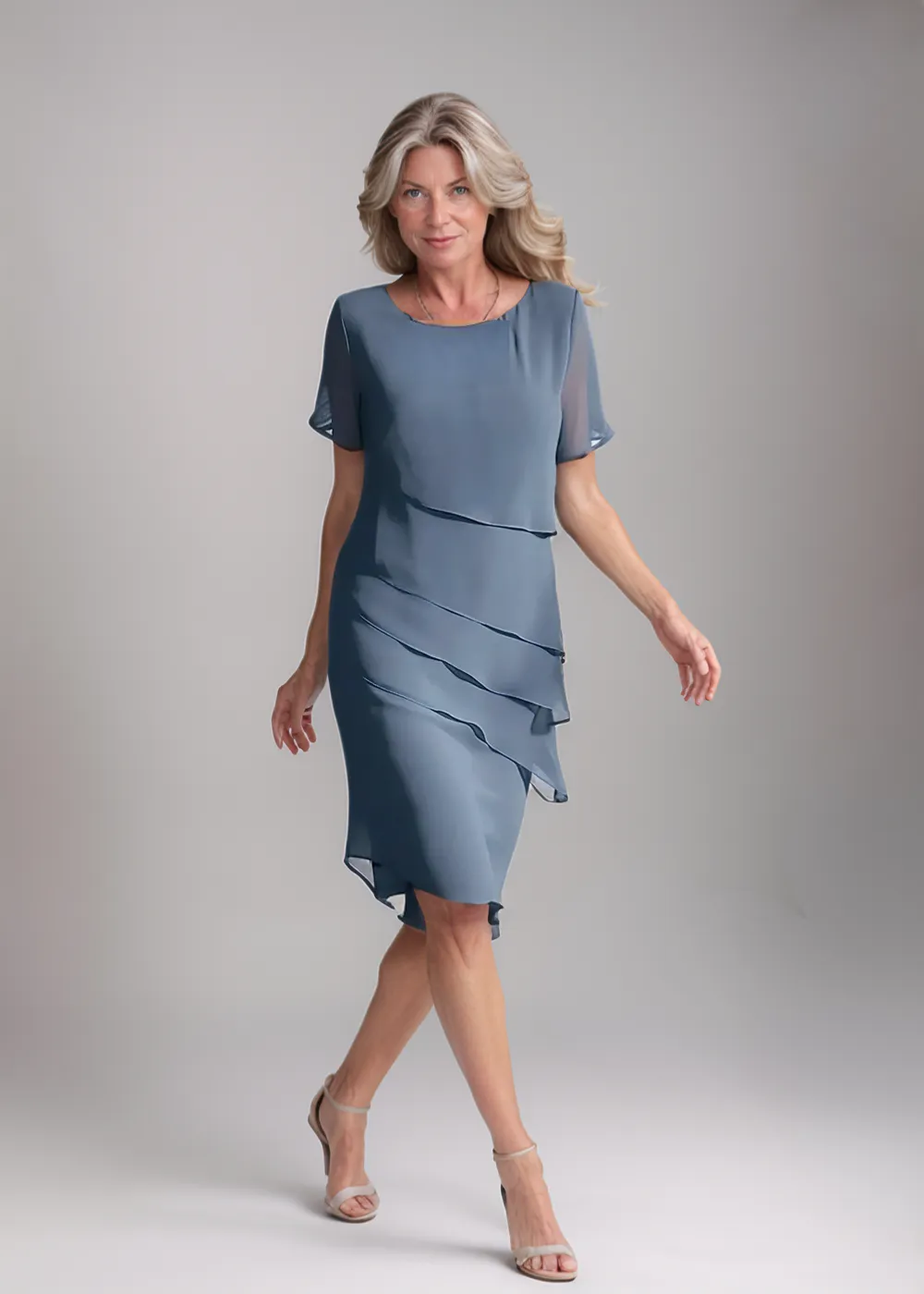 Juna™ | Chiffon Midi Dress