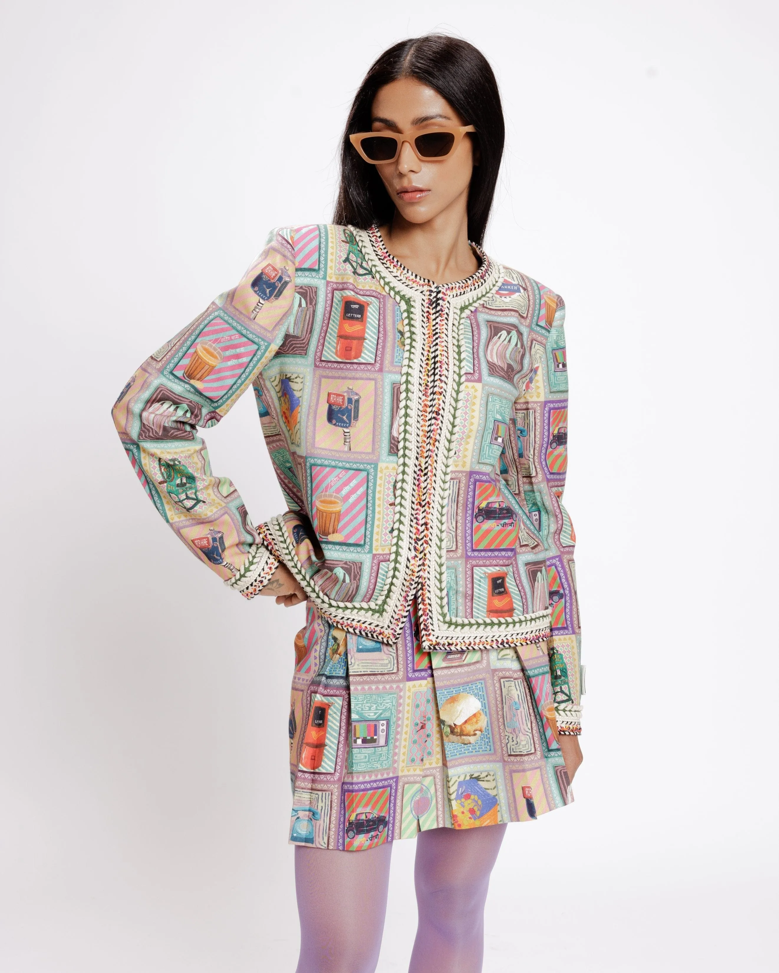 Kaali Peeli Tweed Jacket