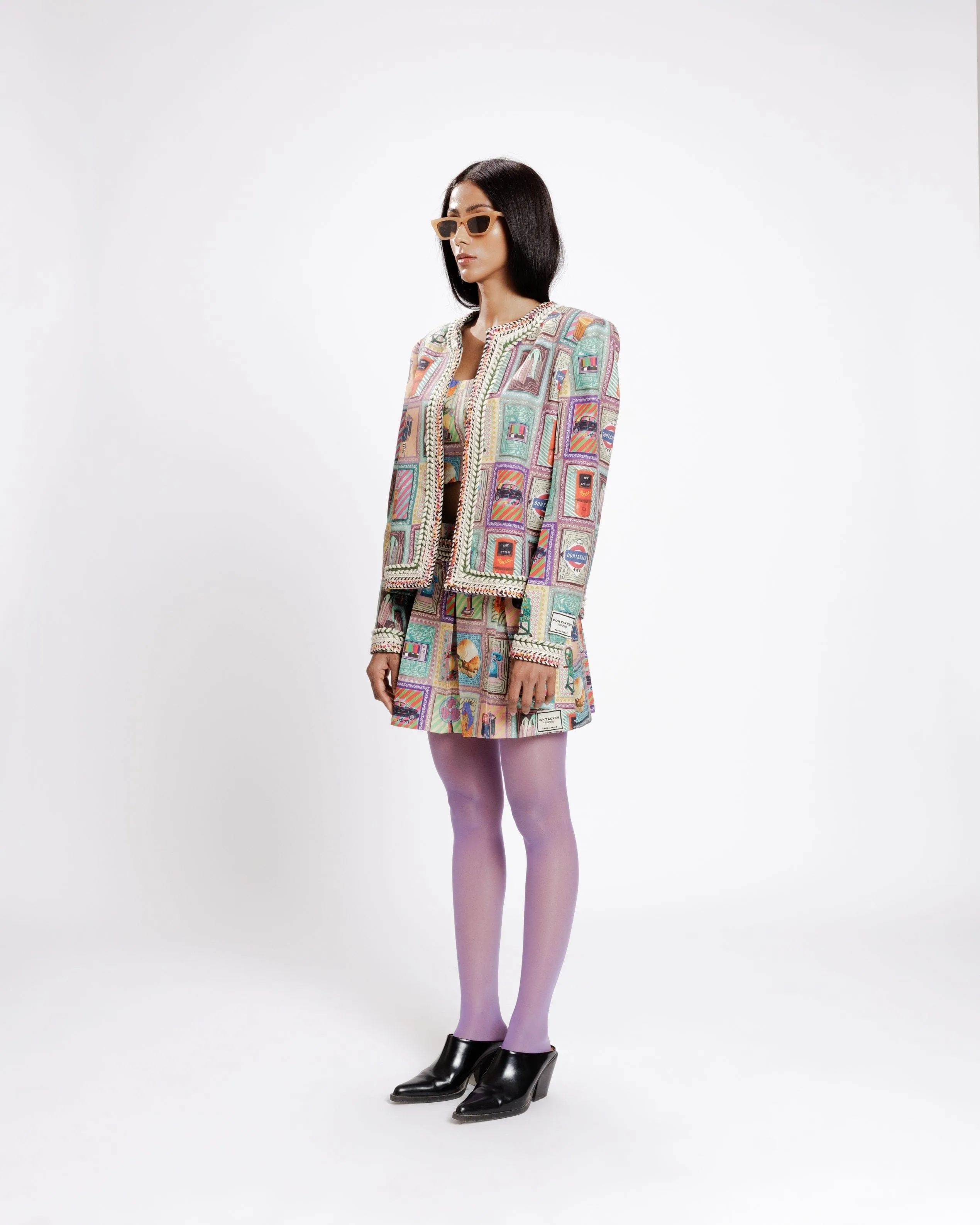 Kaali Peeli Tweed Jacket