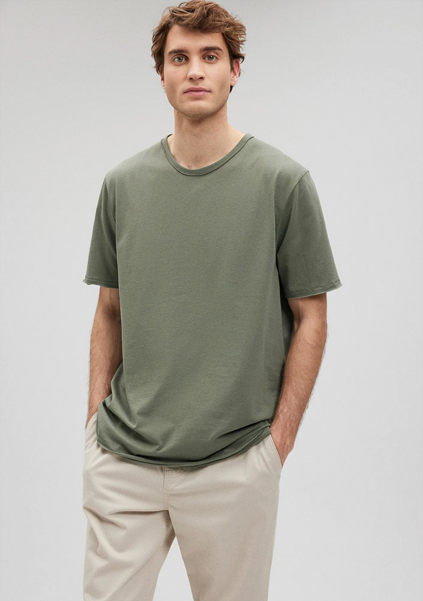 Khaki Basic T-Shirt