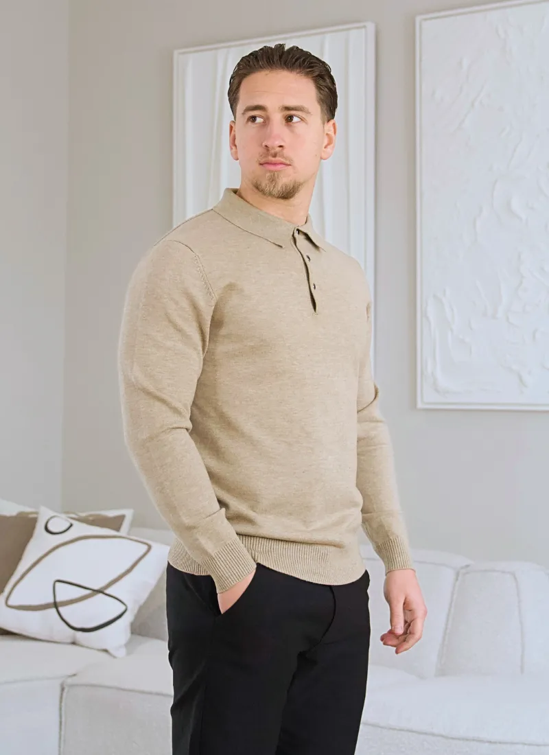 Knit Polo Sweater