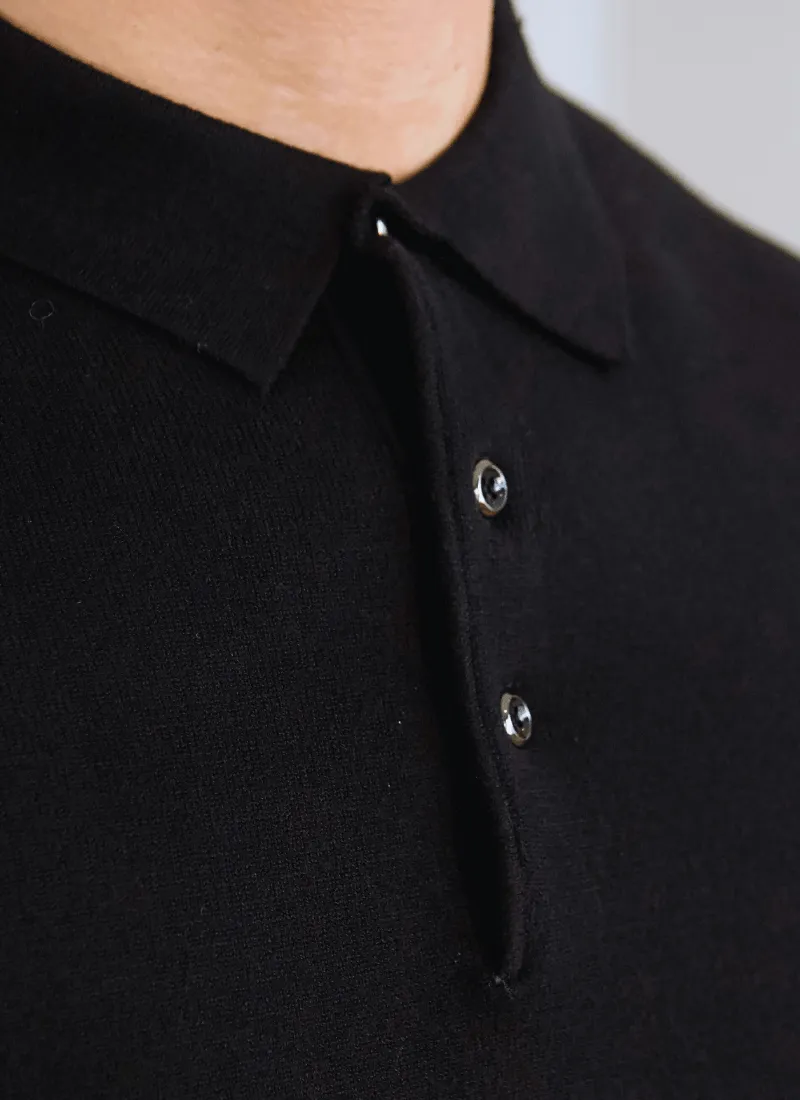 Knit Polo Sweater