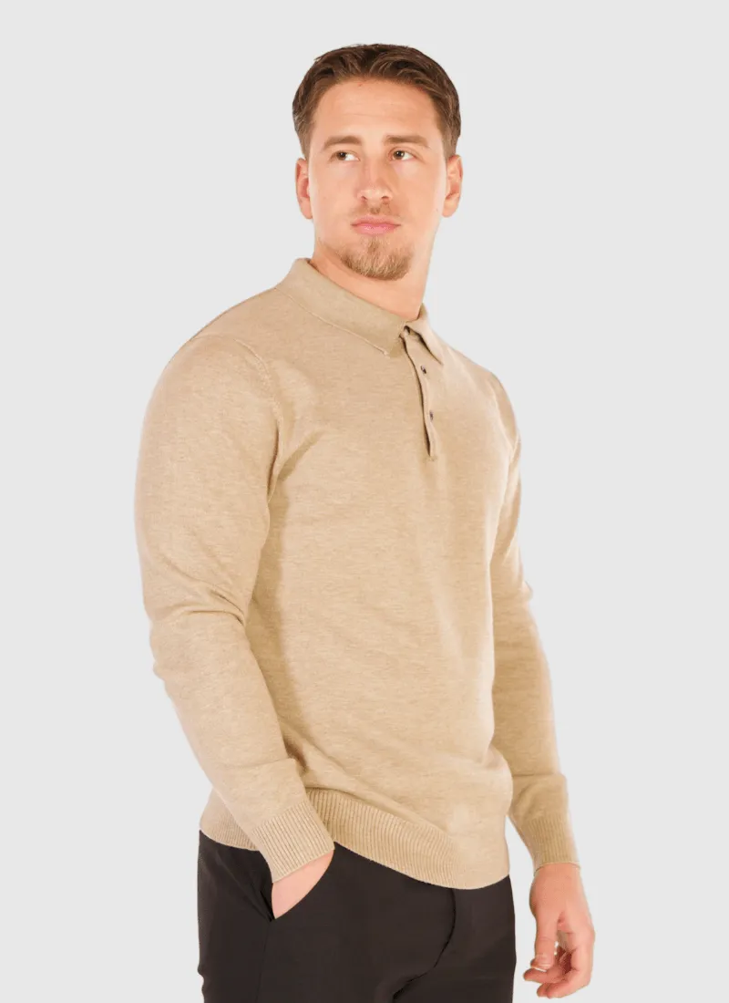Knit Polo Sweater