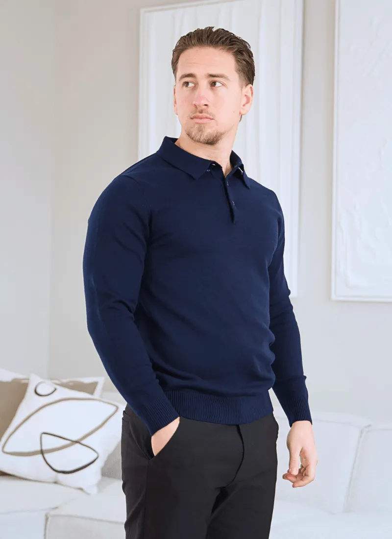 Knit Polo Sweater
