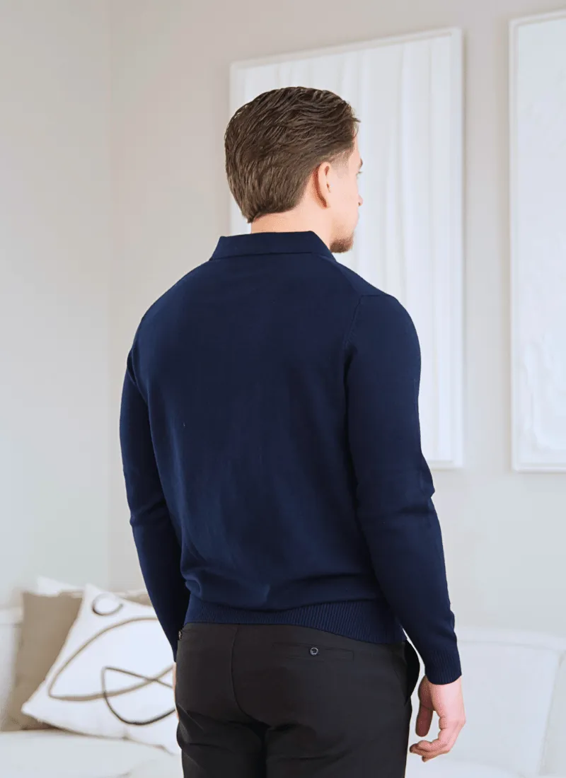 Knit Polo Sweater