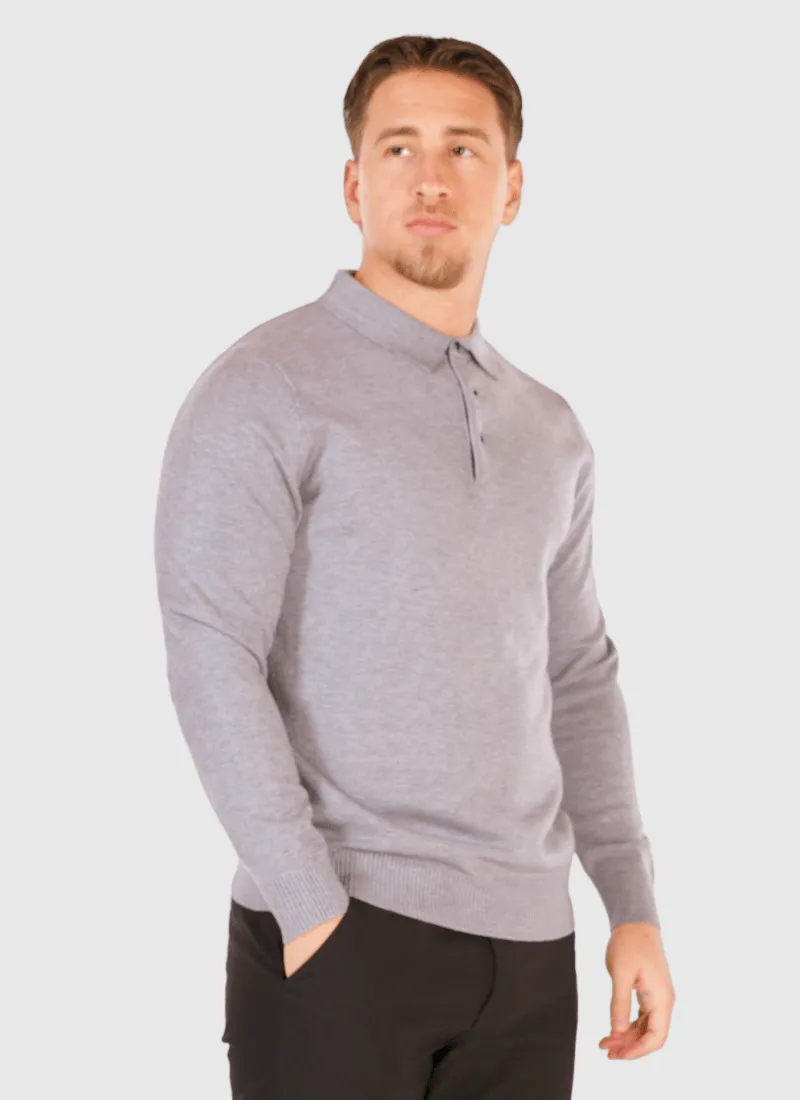 Knit Polo Sweater