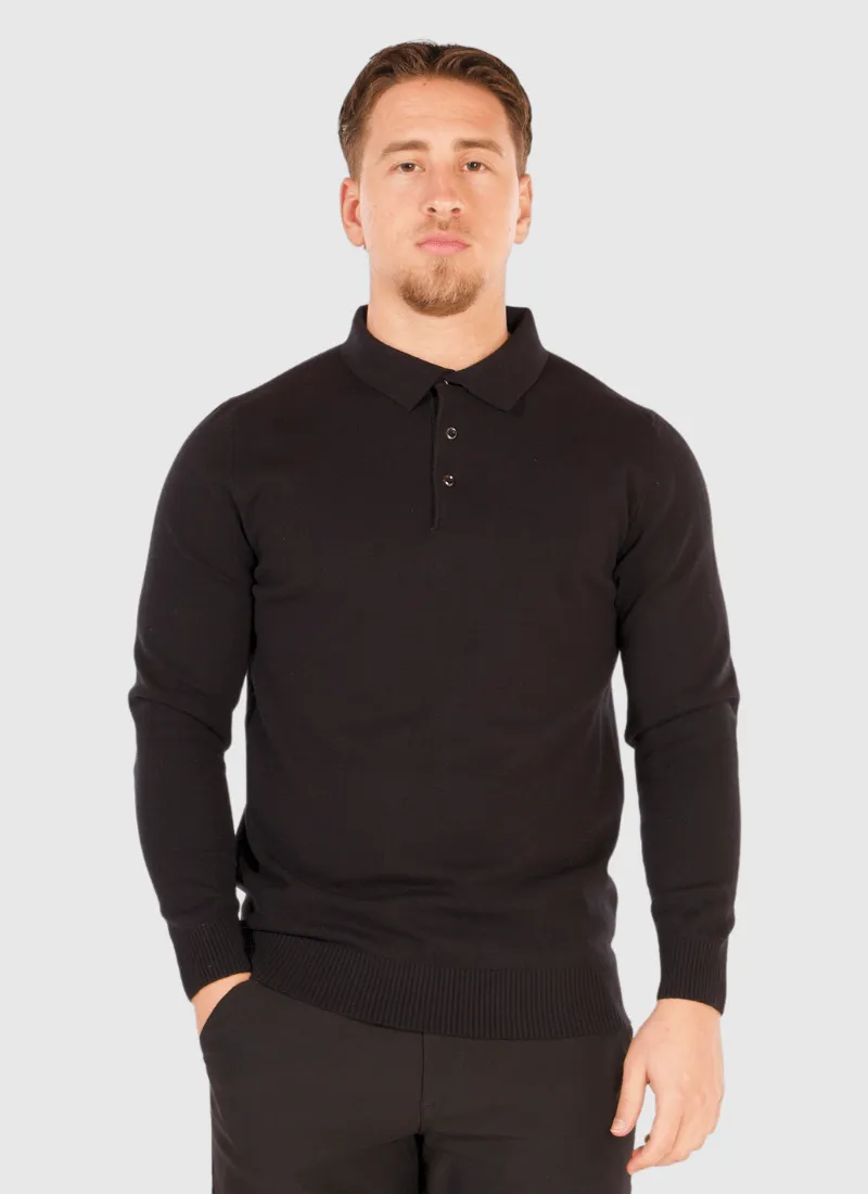 Knit Polo Sweater