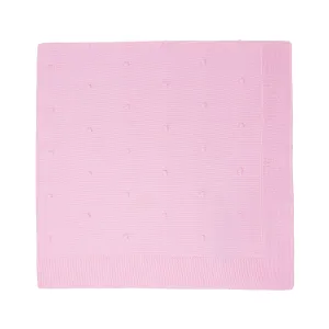 Knitted soft shawl in bobble knit