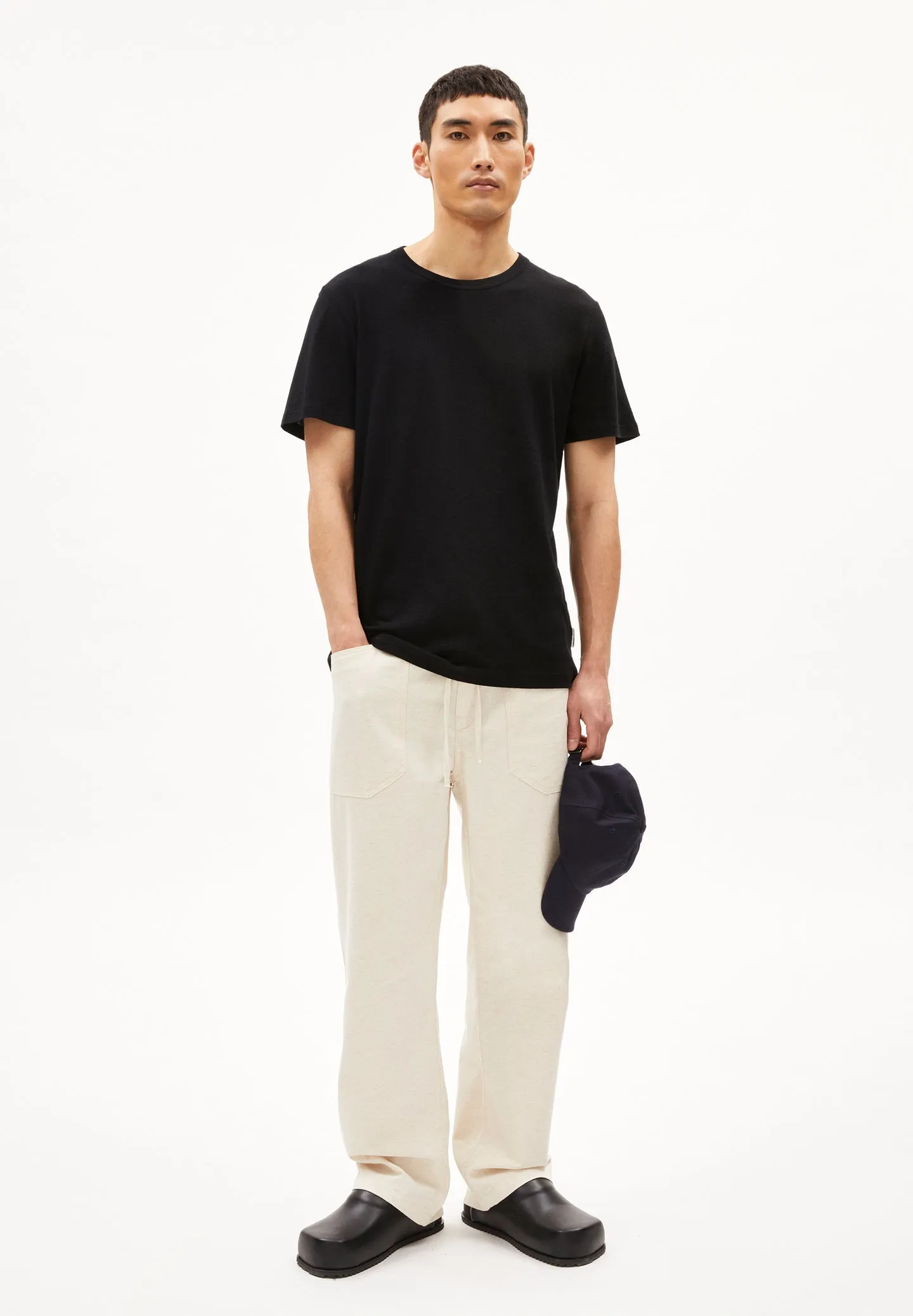 Kolmaaro T-SHIRT RELAXED FIT MADE OF LINEN-MIX