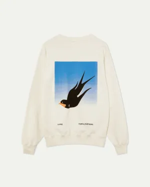 La Paz - Xavier Classic Print Sweat - Swallow Postcard