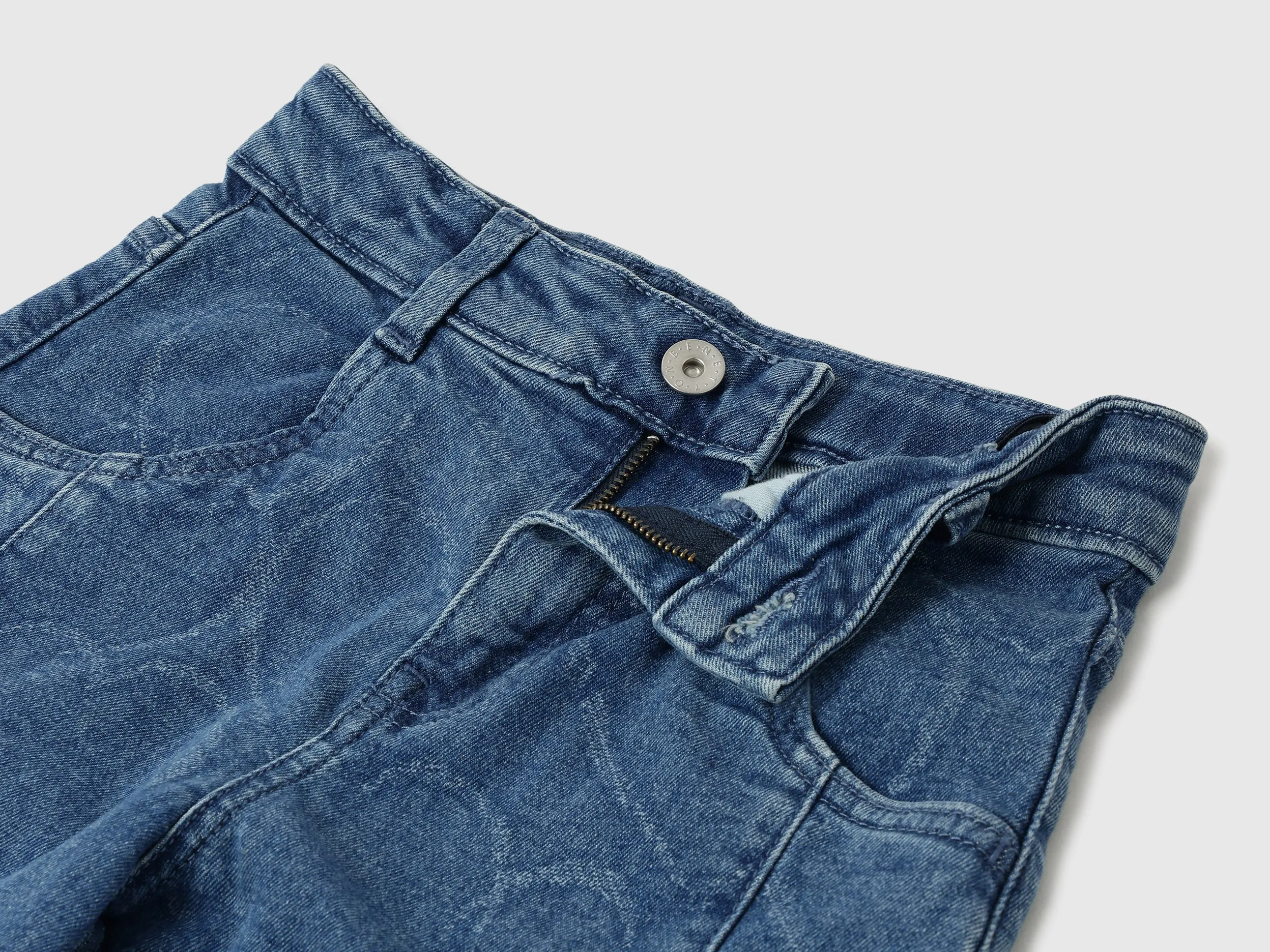 Laser Heart Technique Slouchy Fit Jeans