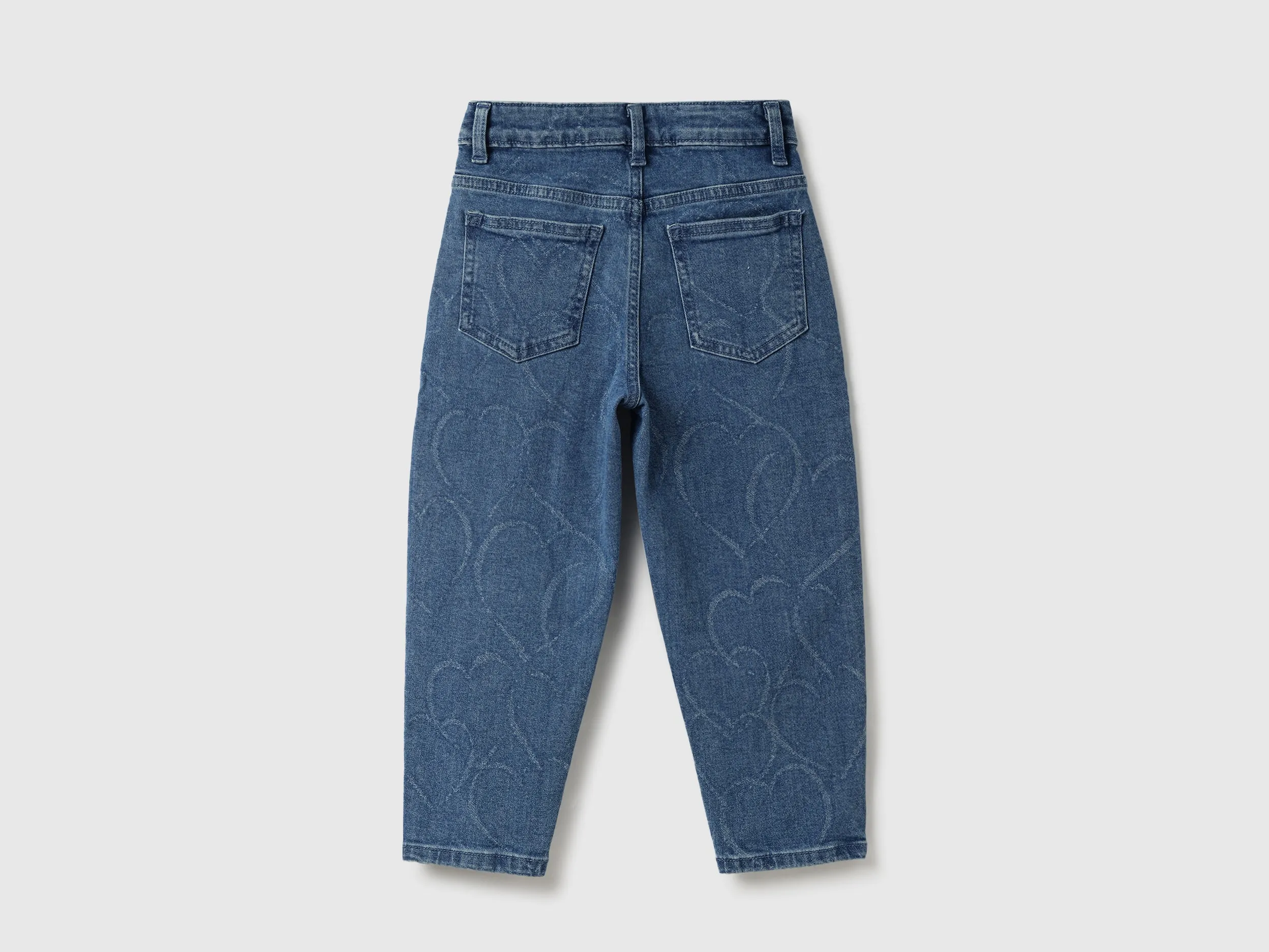 Laser Heart Technique Slouchy Fit Jeans
