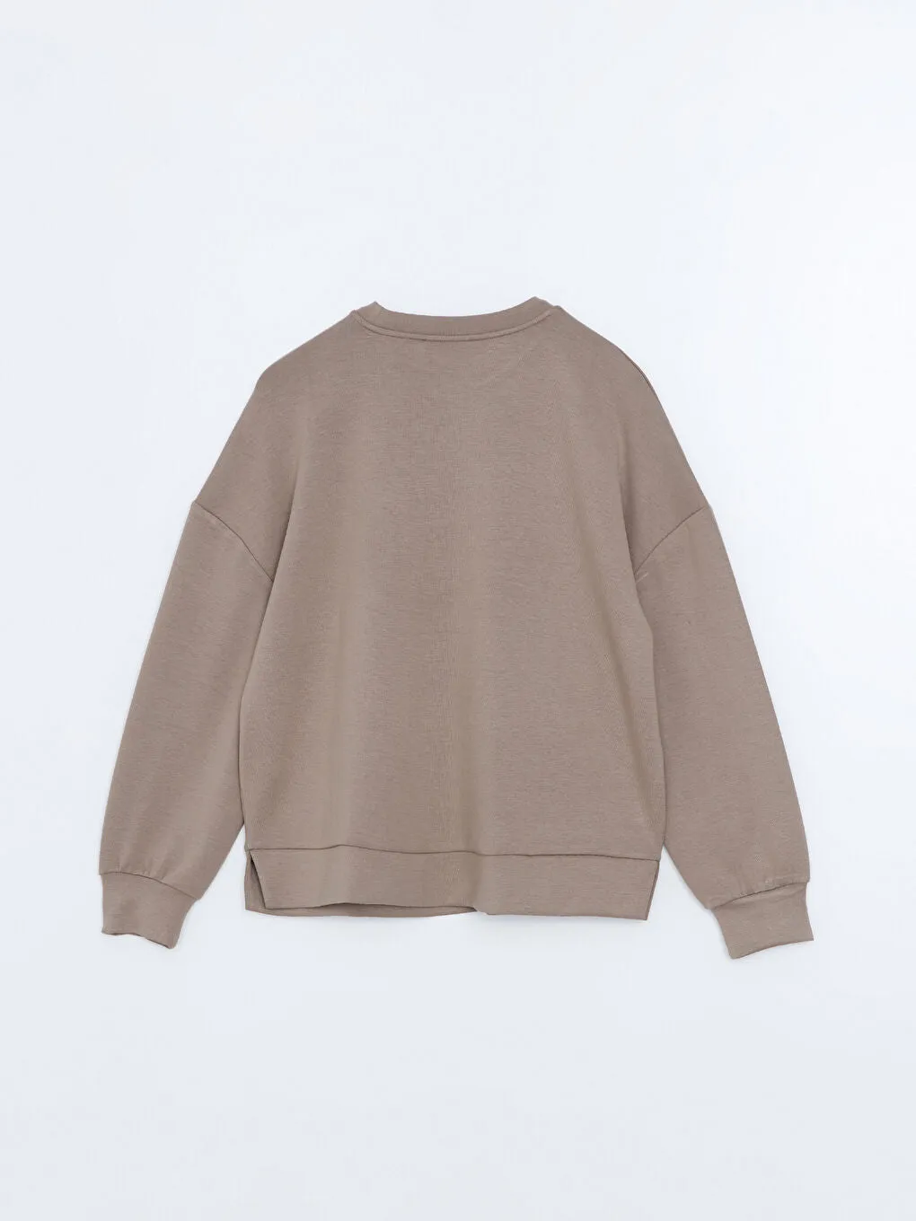 LCW Vision Anthracite Crew Neck Oversize Women Sweatshirt