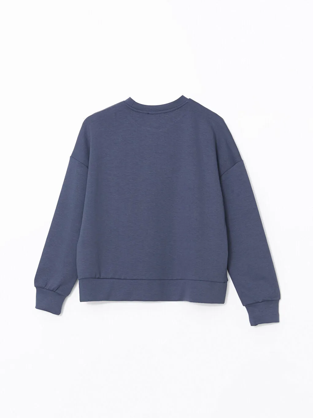 LCW Vision Anthracite Crew Neck Oversize Women Sweatshirt