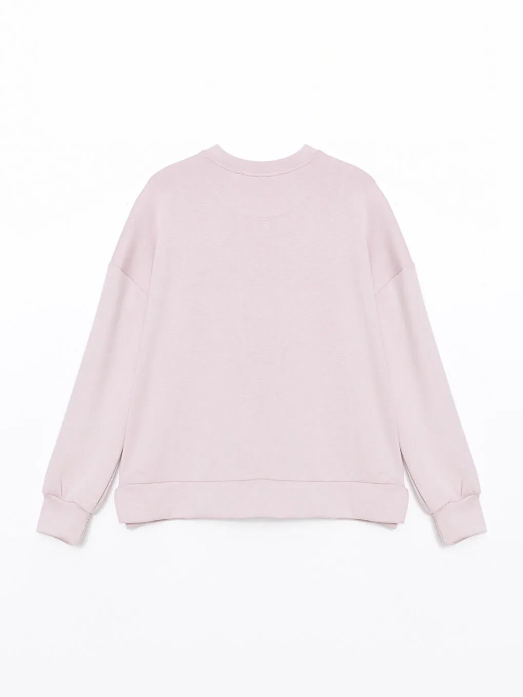 LCW Vision Anthracite Crew Neck Oversize Women Sweatshirt