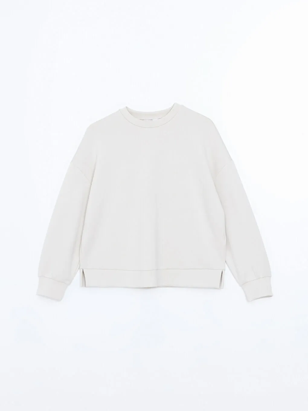 LCW Vision Anthracite Crew Neck Oversize Women Sweatshirt
