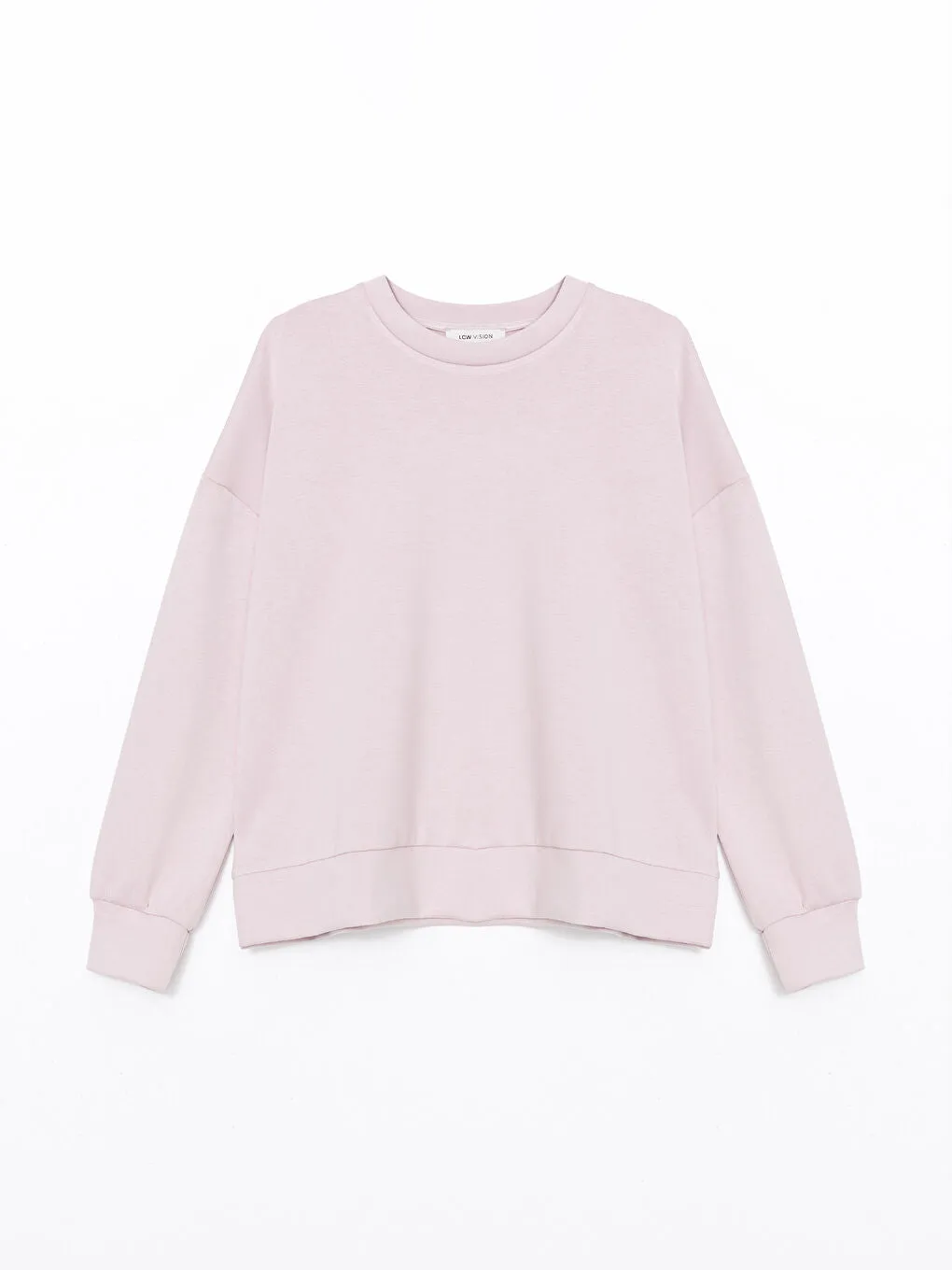 LCW Vision Anthracite Crew Neck Oversize Women Sweatshirt
