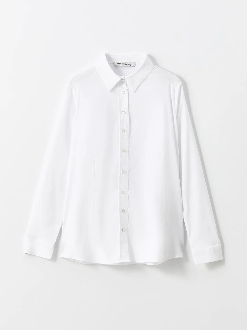 LCWAIKIKI Classic Black Long Sleeve Poplin Women Shirt