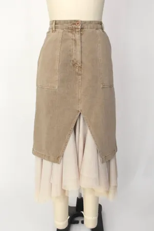 Le Superbe Twill & Tulle Skirt