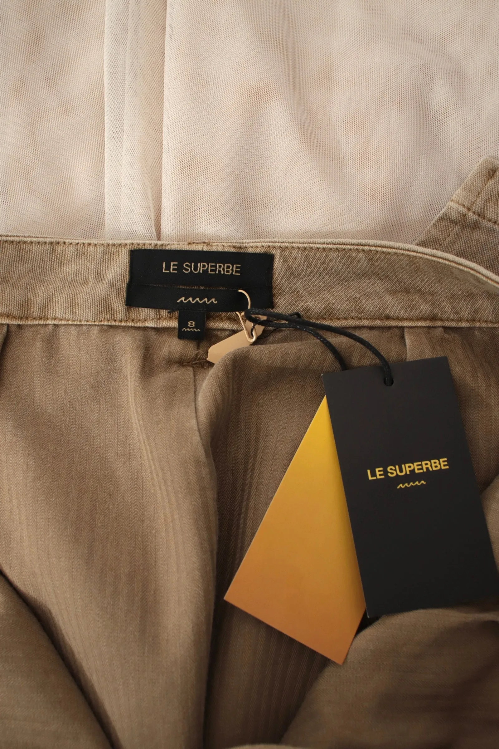 Le Superbe Twill & Tulle Skirt