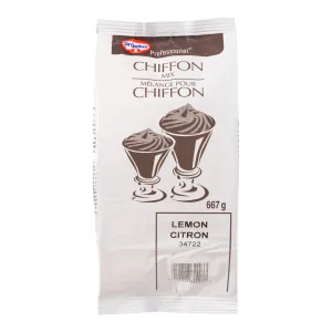 Lemon Chiffon Dessert Mousse - 4 x 667 Grams - Oetker - Baking Mixes and Ingredients - Canadian Distribution