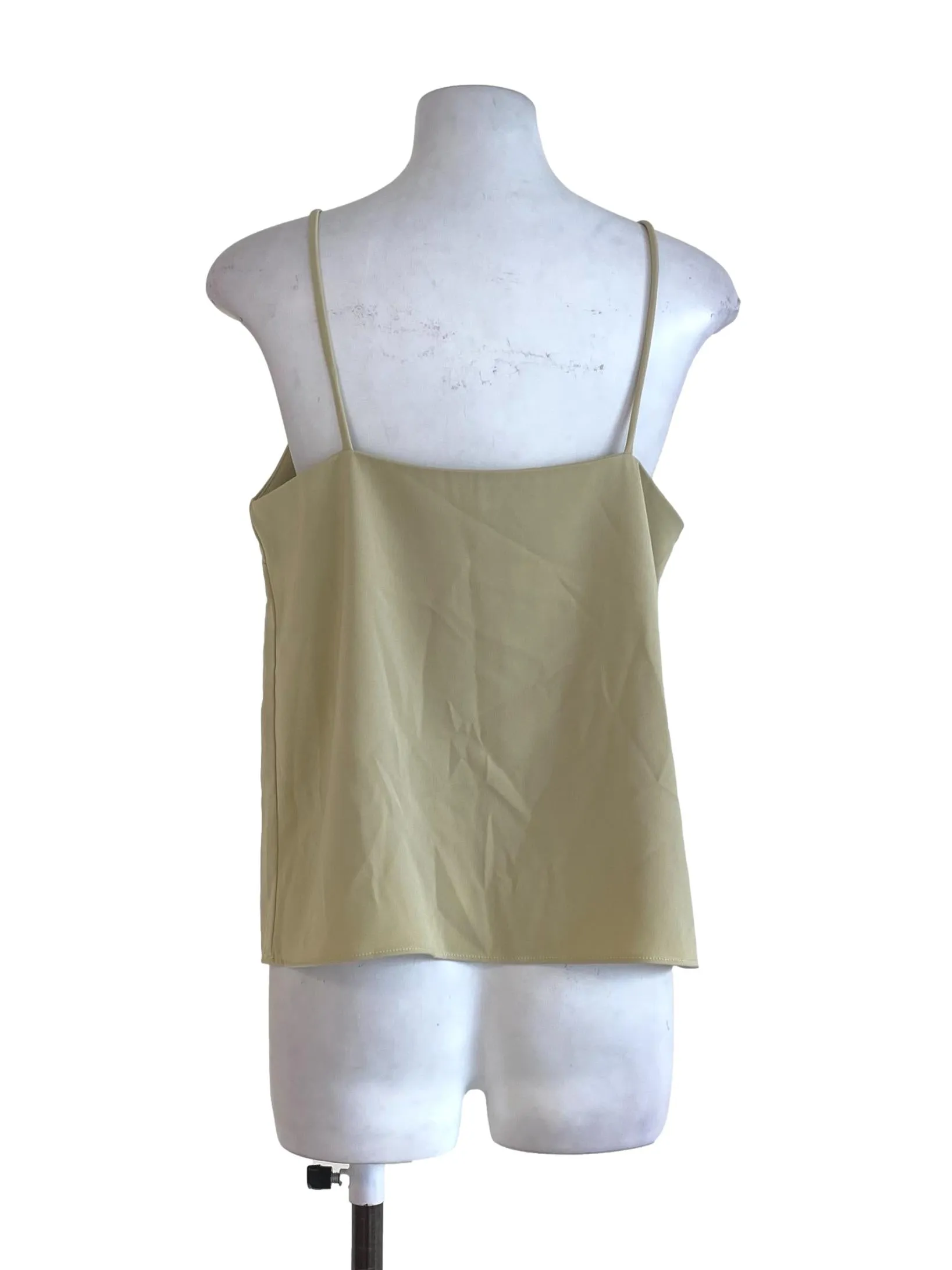 Lime Plain Crop Tank Top TEM