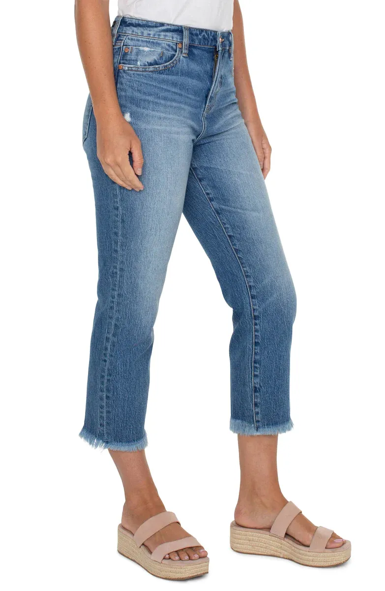 Liv Hi-Rise Non-Skinny Skinny With Fray Hem