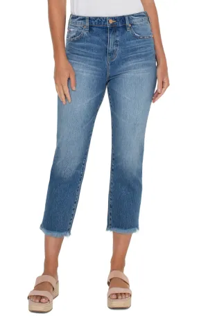 Liv Hi-Rise Non-Skinny Skinny With Fray Hem