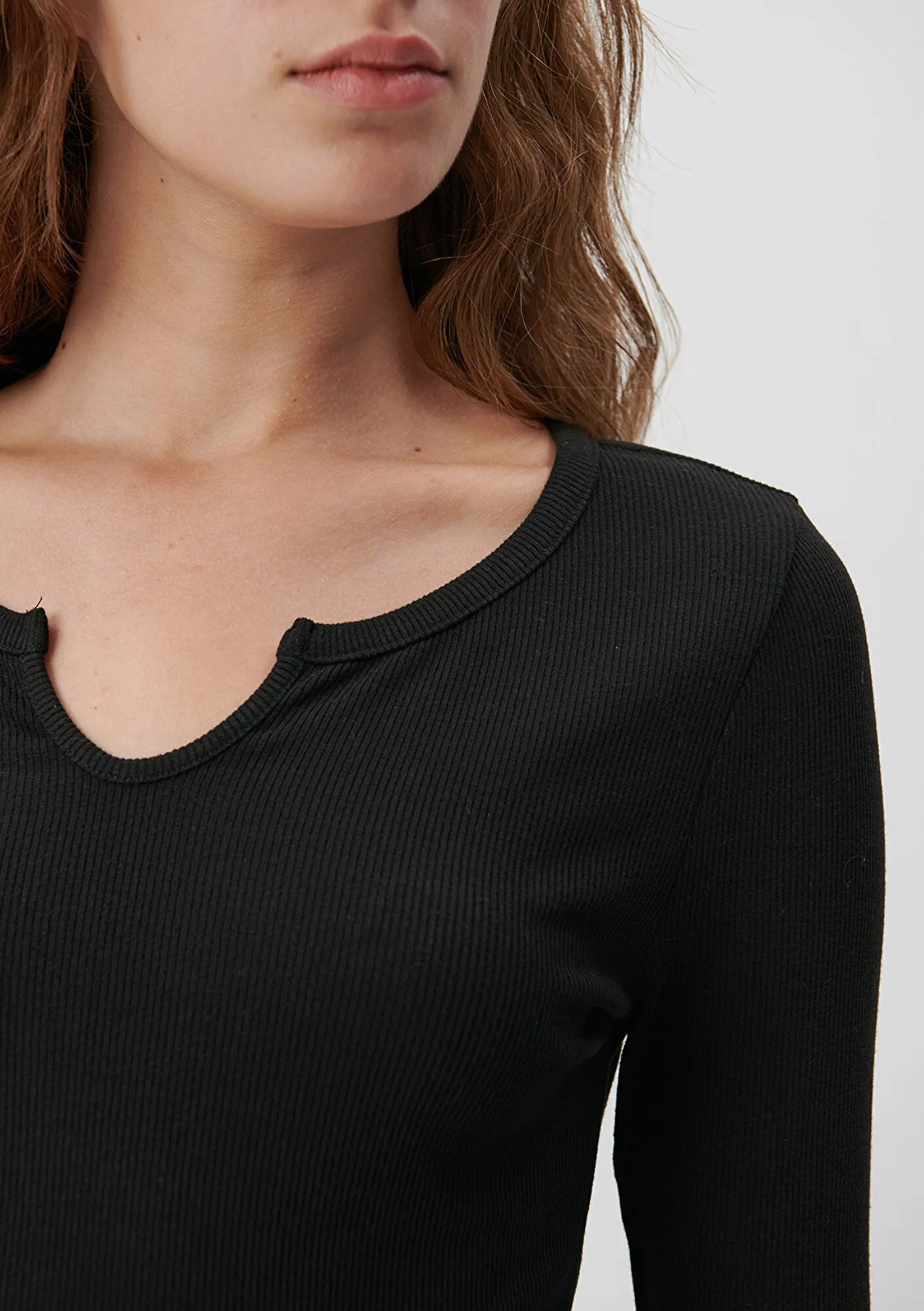 Lond Sleeve Black Basic T-Shirt