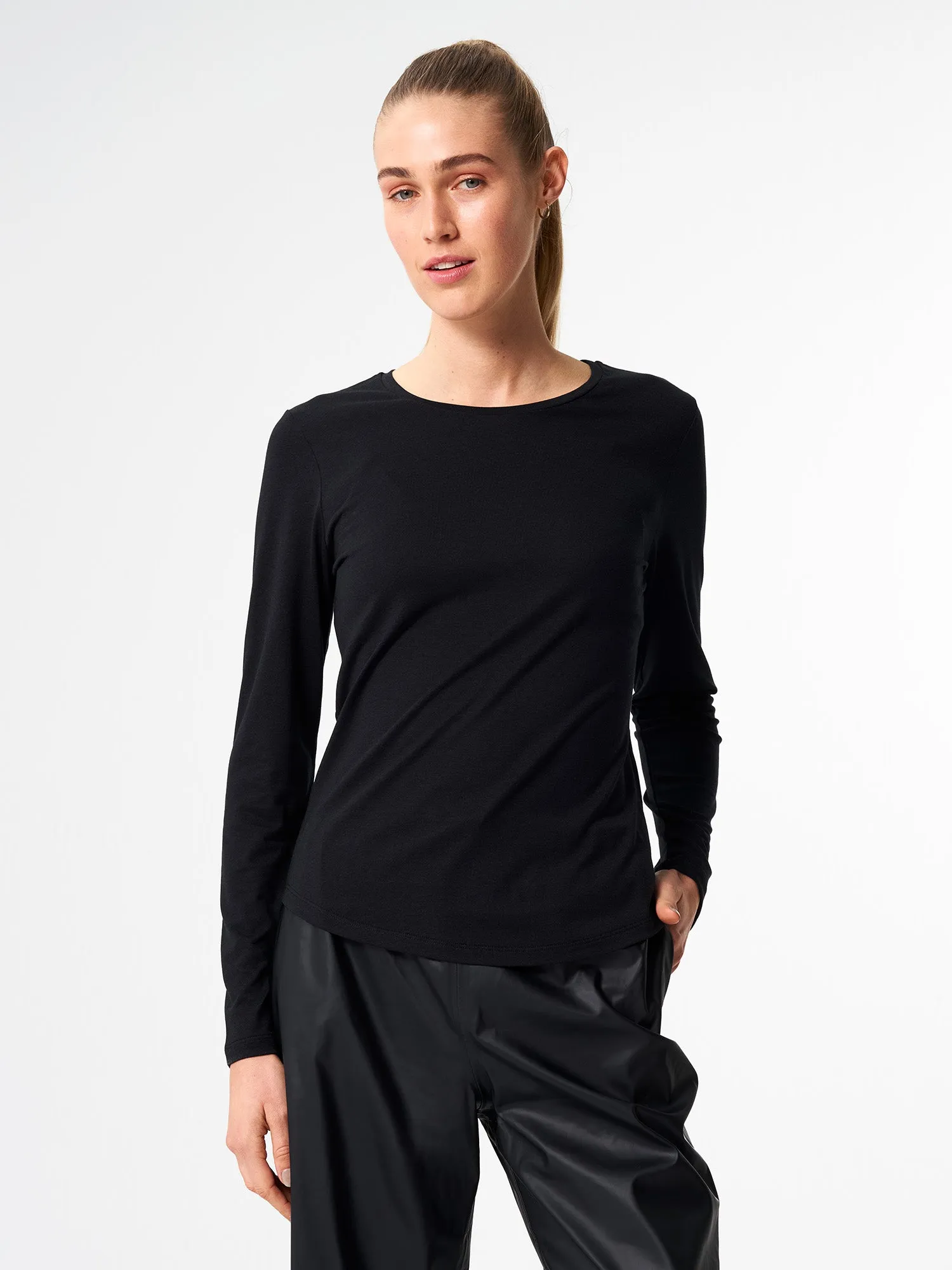 Longsleeve TENCEL™ - Wooden Black (Female)
